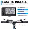 Electric Bicycle LCD Display Meter 36V‑48V Ebike Controller Waterproof LCD Display Panel Brushless Controller Kit for Electric Bicycle Scooter Modification(Colourful)