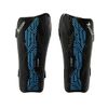 2022 Precision Origin Strap Shin Guards Light Weight Protection (Black/Blue, Small)