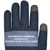 Dexshell Ultralite Glove 2.0 Coolmax Inner - Black/Heather Blue - S