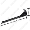 30.6" x 9.5" MP-Type Painted Black Side Skirt Rocker Splitters Winglet Universal