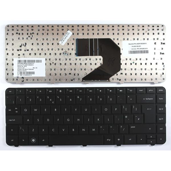 Power4Laptops UK Layout Black Replacement Laptop Keyboard Compatible With HP Pavilion G6