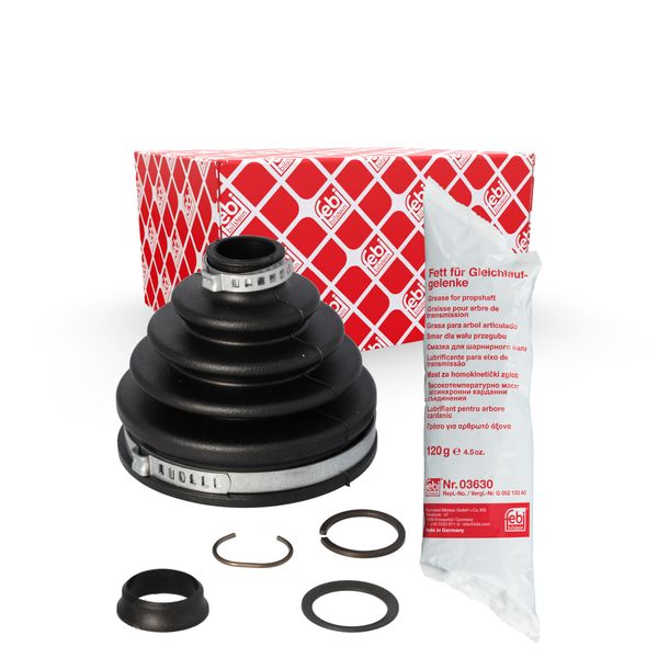 febi bilstein 01171 CV Boot Kit, pack of one , Black