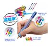 Sonic Auxiliary Axis Grippen Blue Replacement Eraser Set of 3