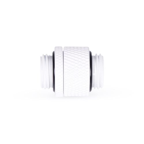 Alphacool 4-Pack Eiszapfen G1/4" Male to Male 10mm Extender Fitting, Rotary, White, Desktop-Computer Liquid Cooling Connector Fitting