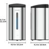 Wall-Mount Automatic Liquid Soap Dispenser 27Oz Large Capacity Polished Stainles