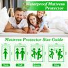 80" Mattress Protector Hypoallergenic Breathable Waterproof Bed Cover King Size
