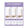 Made4Pets Cat Scratching Post Cat Scratcher Toy Wooden Two-Layer Cat Turntabl...