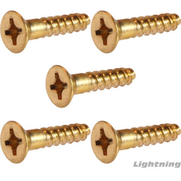 Phillips Flat Head Wood Screw Solid Brass #4X1/2'' Qty 250