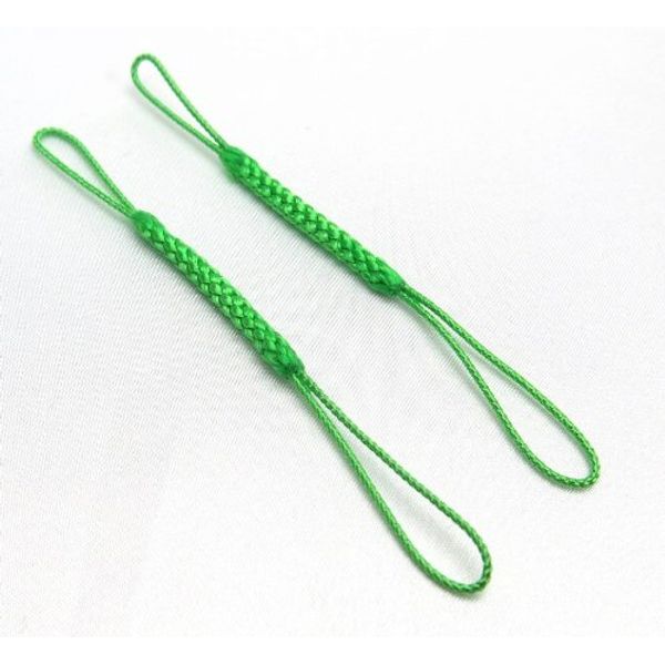 Domestic 根付 String (Yellow-green) Pack of 10