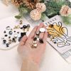 sourcing map 25 Pcs Metal Stud Rivets 12mm Star Shape Decoration Screw Back Studs, Gold