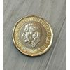 Close up Magic Split Coin - King Charles Coin Version - Clone Coin - Coin thru Bag