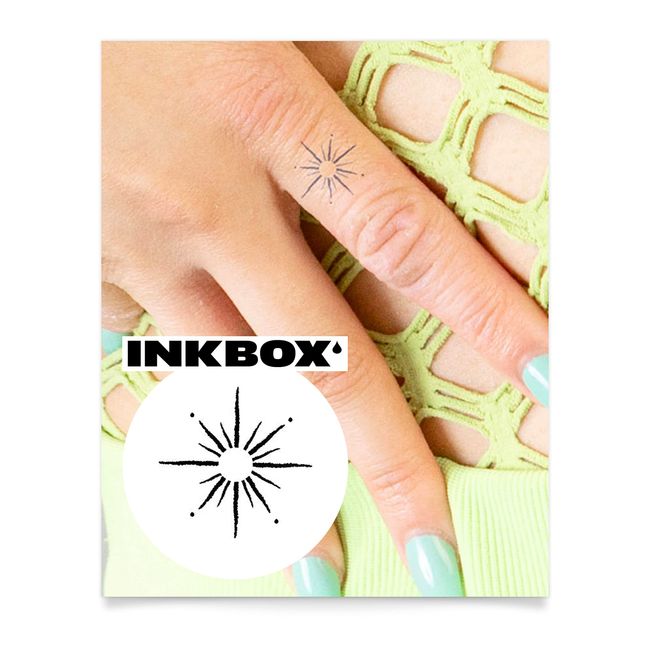 Inkbox Temporary Tattoos, Semi-Permanent Tattoo, One Premium Easy Long Lasting, Water-Resistant Temp Tattoo with For Now Ink - Lasts 1-2 Weeks, Protostar, 1 x 1 in