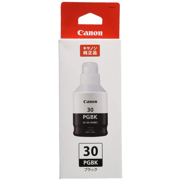 Genuine Canon GI-30PGBK Ink Bottle, Black