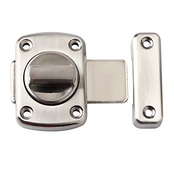 Alise Gate Latch Slide Bolt Latches Lock,Safety Double Sided Gate Hardware,MS220U Brushed Finish