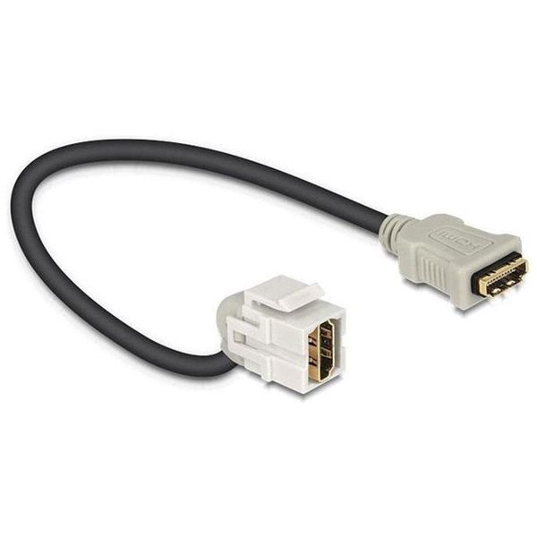 Delock Keystone Modul HDMI Buchse > HDMI Buchse 110 mit Kabel