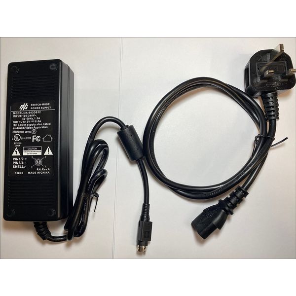 Replacement for CWT AC Adapter model KPC-024F 24W 12.0V 2.0A 4 Pin DIN Connector