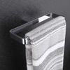 Milano Arvo Modern Wall Mounted Angular Square Bathroom Towel Ring Holder - Chrome