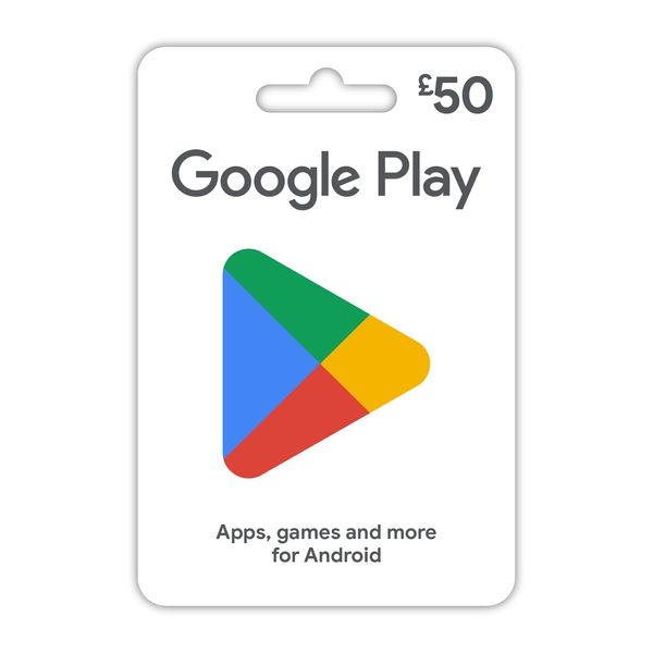 Google Play gift card - give the gift of games, apps and more - UK only - delivered by post