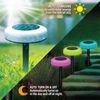 Bell + Howell Color Changing LED Solar Powered Disk Lights - 8 Pack