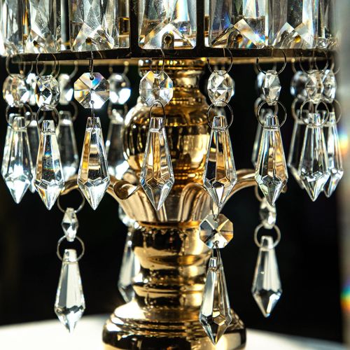 50pcs 38mm Chandelier Crystal Icicle Prisms Replacement Drops Lamp Candle Holders Curtain DIY Parts