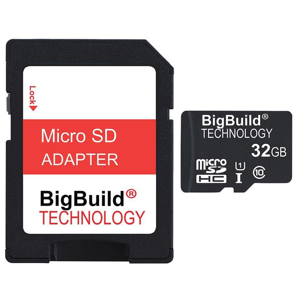 32GB 80MB/Sec MicroSD Memory Card For Nokia 108 Mobile, SD Adapter included