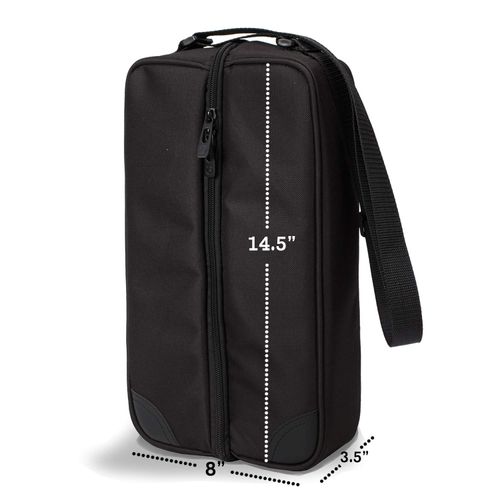 ALLCAMP Wine tote Bag with Cooler Compartment，Picnic Set Carrying Two sets of tableware