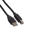 Roline | USB 2.0 Cable | A - B | Male/| Black | 0.8 m