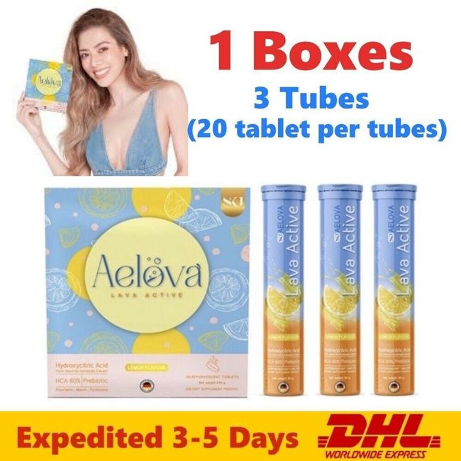 3x Tubes AELOVA Dietary Supplement Product Weight Control Effervescent Tighten