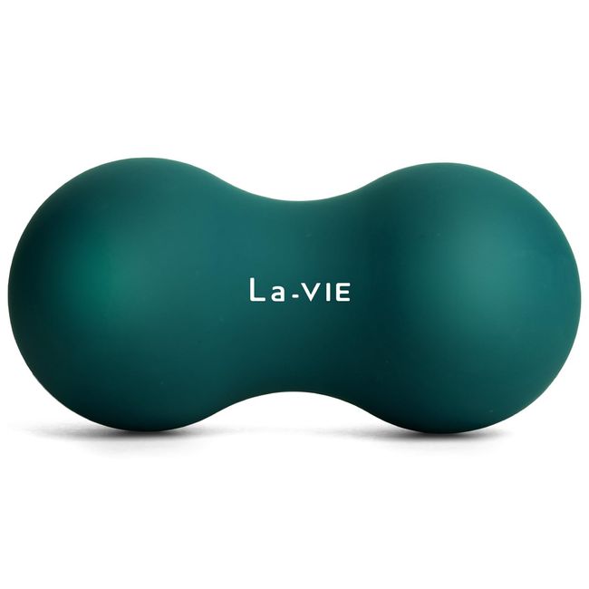 La-VIE(ラヴィ) かたお ダークグリーン 筋膜リリースボール ストレッチボール フォームローラー ピーナッツ型 3B-4806 【メーカー純正品】