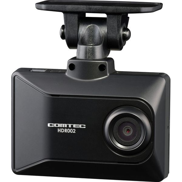 Comtec Car Dash Camera, 1 Camera Type, 2 Megapixels, Full HD, GPS, MicroSD Card Maintenance-free, 16 GB MicroSD Card Included, Parking Monitoring Function, Made in Japan