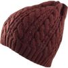 Revive Online Cable Knit Beenie - Chocolate Brown