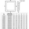 250x400mm Paintable Access Inspection Panel White Plasitc Concealed Check Doors