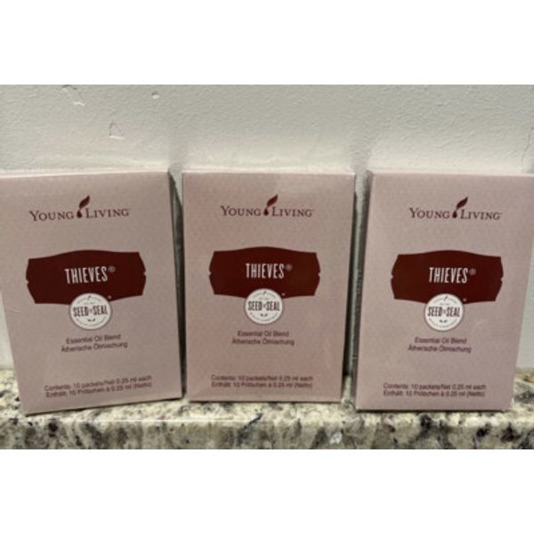 3 PACK***Young Living Essential Oils 10 Packets Sample Single Use Thieves Travel