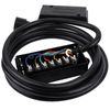 RV 7 Way Plug Inline Pre-Wired Trailer Cord Junction Box w/12 Foot Cable