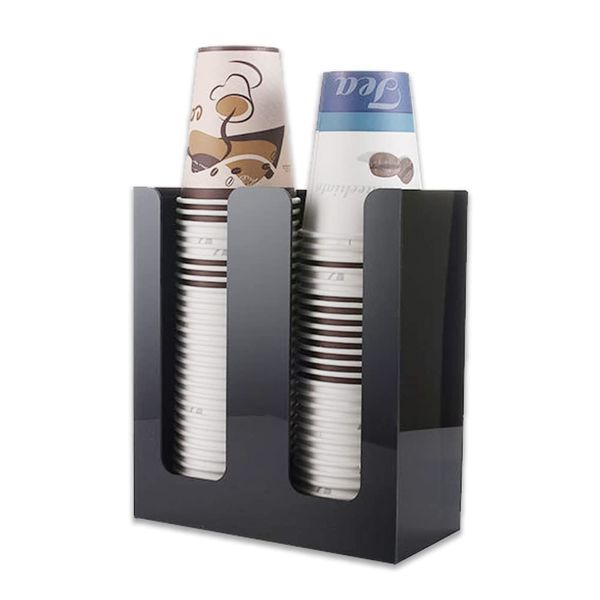 Nicheez Double Row Paper Cup Holder Cup Dispenser