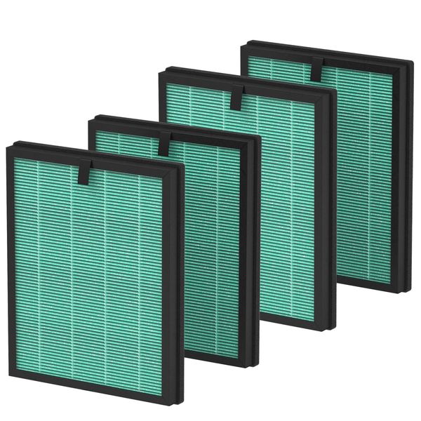 4 Pack AP2000WF Replacement Filter Compatible with KNKA AP2000WF Air Puri-fie...