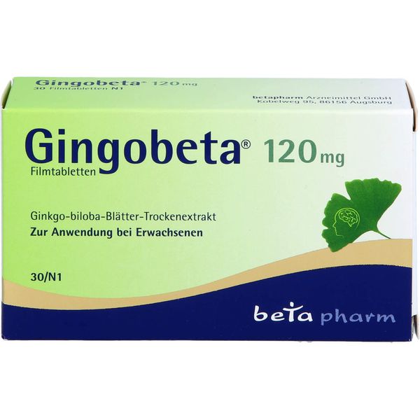 Gingobeta 120 mg film-coated tablets, pack of 30