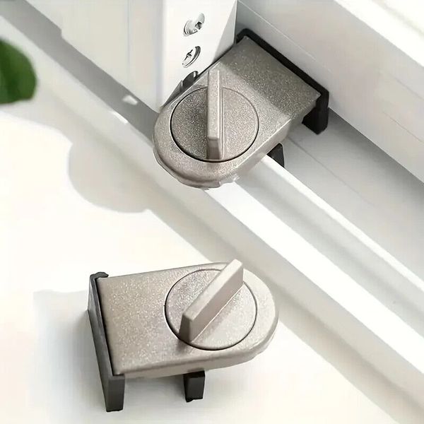 2-Pack Aluminum Alloy Sliding Door & Window Lock, Theft Protection US