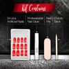 Ardell Nail Addict Artificial Nail Set, Cherry Red