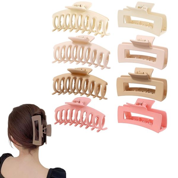 Traziewell Haarspangen für Mädchen Haarklammer Große Dickes Haar Haarklammern Groß Rutschfest Haarspange Rechteckig Hair Clip Haarschmuck 0911