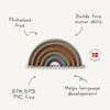 mushie Rainbow Stacker Toy | Made in Denmark (Sol)