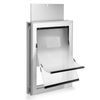 Aluminum Pet Dog Door Double Layer Large Flap Magnetic Locking Screen Gate Frame