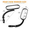 For Harley Davidson Road Glide Ultra Custom Motorcycle Mini Oval Side Mirrors