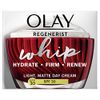 Olay Regenerist Whip SPF Face Moisturiser 50ml, SPF30 Anti Aging Face Cream For Women, Ideal Base for Make Up, with Niacinamide