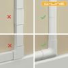 D-Line Mini (30x15mm) Smooth-Fit Aluminium-Effect End Cap - 1-Pack, Grey
