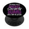 Night Security Guard Lottery - Officer Security Guard PopSockets Swappable PopGrip