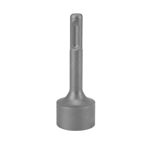 SDS Plus Ground Rod Driver, Round Handle SDS Plus Ground Rod Bits Concave Hammer Head for SDS Plus Hammer Drill(19mm)