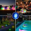 2Pk Rechargeable Pool Lights IP68 Waterproof Submersible LED W/ Remote Decor New