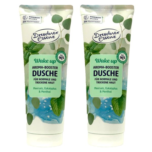 2er Pack Dresdner Essenz Aroma-Booster Duschgel Wake up, 2x 250ml