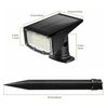 SmartYard Solar Spot Lights 53 LEDs, 2 Modes Pathway/Wall Auto On/Off 4 Pack